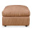 jumbo cord fabric essential footstool large size (Coffee) 1