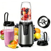 TECKNET Personal Blender Smoothie Maker 800W Powerful 25,000PRM