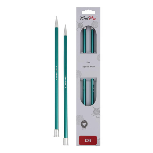 KnitPro Zing Single Pointed Needles 14" (35cm) | 8.00mm