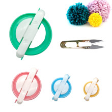 Pompom Maker Kit – 4 Sizes Pom Pom Making Tool Set with Small Scissors