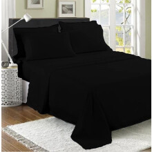 100% Egyptian Cotton Flat Sheet - 200 Thread Count Ultra-Soft Long Staple Luxury Hotel Quality Bedding - Shrinkage & Fade Resistant - Easy Care (King