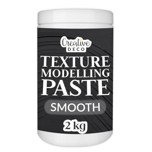 Creative Deco Smooth Texture Paste 2 kg | Black Modelling Paste