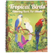 Adult Colouring Books,Birds Colouring Book,Spiral Bound Colouring Books for Adult and Women to Relieve Anxiety