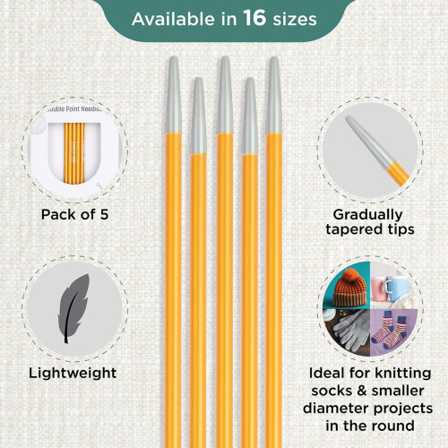 KnitPro Zing Double Pointed Needles 6" (15cm) | 2.25mm 2