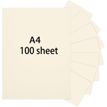 A4 250gsm Cream Card Paper Printer - Ivory Card - Coloured Craft Card - Suitable for Printing, Copying, Arts Crafts (100)