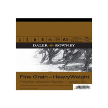 Daler-Rowney Fine Grain Heavyweight 200gsm A5 Drawing Paper Pad 30 Sheets