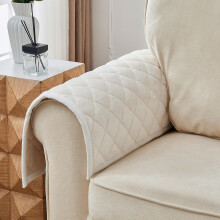 beeweed Non Slip Sofa Cover 1 2 3 4 Seater (Beige, 70 x 70cm/1 Piece)