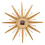 Living And Home Large Metal Starburst Decorative Wall Clock 4