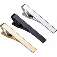 3 Pack Tie Clips For Men Long Styles Tie Bar Clip Set Square Edges Tie Tack Pins Gift