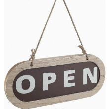 Open/closed Sign,wooden Door Plaque,wooden Shop Door Sign Double,sided Hanging Sign