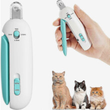 Cat Nail Clipper with Adjustable 3-Size Trimming Hole & Hidden Nail File | Safe Toenail Trimmer for Kittens & Indoor Cats | Anti-Splash Claw