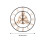Living And Home 30 Inch Retro Non-Ticking Gear Wall Clock 7