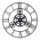 Living And Home 30 Inch Retro Non-Ticking Gear Wall Clock 4
