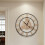 Living And Home 30 Inch Retro Non-Ticking Gear Wall Clock 2
