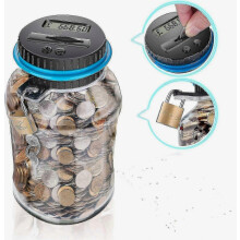 Digital Display Piggy Bank with Lock - Counting Money Saving Box