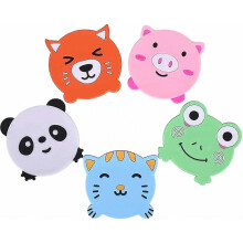 5pcs Cute Animals Silicone Coasters Creative Coffee Drink Cup Mat Sets For  Drinks Anti-ski Gift