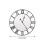 Living And Home 24Inch Modern Non-Ticking Mirrored Wall Clock 7