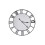 Living And Home 24Inch Modern Non-Ticking Mirrored Wall Clock 3