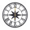 Living And Home Metal Minimalist Roman Numerals Wall Clock 3