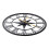 Living And Home Metal Minimalist Roman Numerals Wall Clock 4