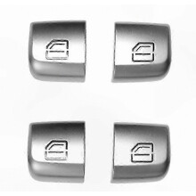 Botones de control de puertas y ventanas para automóviles Clase C W205 y GLC W253 - Paquete de 4 piezas de repuesto