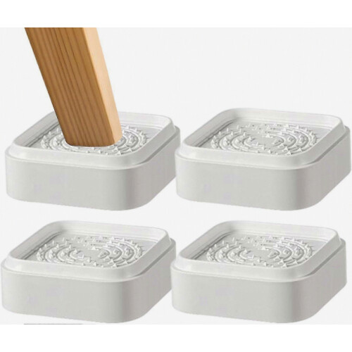 Furniture Risers-4 Stackable,Heavy-Duty,Non-Slip Square Furniture Risers for Beds,Chairs,and Sofas_yzac