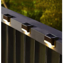 Solar-Terrassenleuchten für den Außenbereich, 16er-Pack; wasserdichte LED-Solarleuchten für Treppen, Stufen, Zäune, Wege, Terrassen und Gartenweg