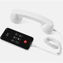 Combiné rétro USB-C pour téléphones portables - Résistant aux radiations, compatibilité universelle pour iPhone et Android