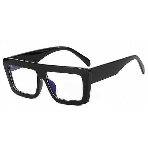 Men's Retro Rectangle Reading Glasses with Anti-Blue Light Technology for Prescriptions