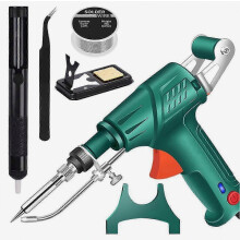 Multi-function Soldering Iron Soldering Gun Set Internally Heated Industrial Tools Automatic Corded Solder Iron EU plug Green