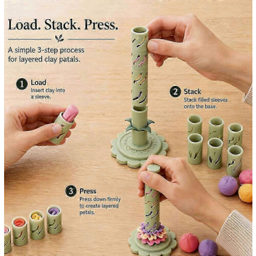 Modular Clay Blooms Maker Kit — Durable for Home & Office 1