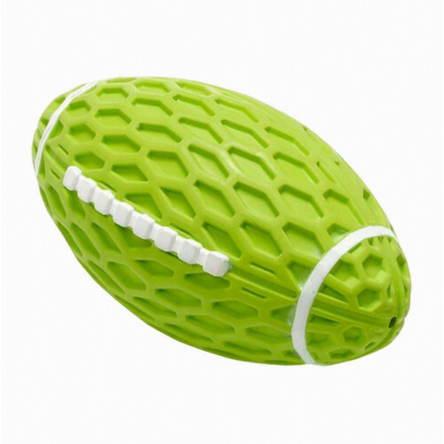 Squeaky Rugby Ball – Bite Resistant & High Elasticity – for Fetch & Training – Durable