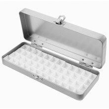 Empty Watercolor Palette 48-Grid DIY Portable Palette Box with Lid for Painting