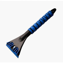 Industrial-Strength Car Snow Shovel Ice Scraper, Ergonomic Anti-Skid Winter Snow Cleaning - blue