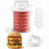 Pressa per hamburger, contenitori per hamburger (5 piani), pressa manuale per hamburger, per 5-9 hamburger 2