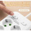 Multipresa europea a 4 prese con USB, prolunga da 2 m con protezione da sovratensione per casa e ufficio. 5