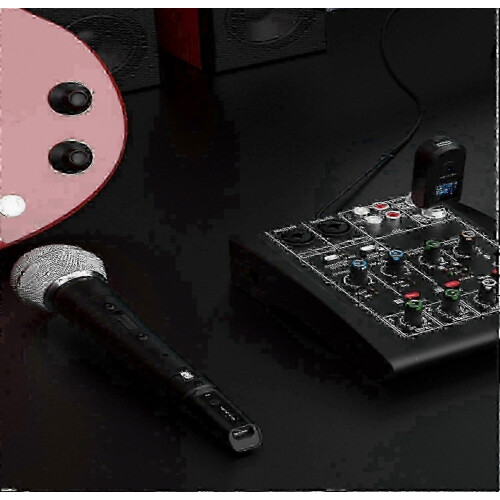 Wireless XLR Microphone System - Pro UHF Transmitter & Receiver, 550-574MHz, 20 Selectable Channels, Studio Mic Set 2