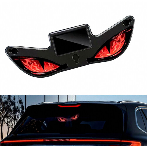 Car Decorative Light Sign Three Adjustable Lighting Modes Vehicle Window Mount Ornament 1