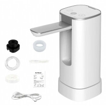 Caidéal Dáileora Uisce Leictreach le Glas Leanaí, Caidéal Uisce Deisce In-athluchtaithe USB le haghaidh Crúiscín 5 Galún,