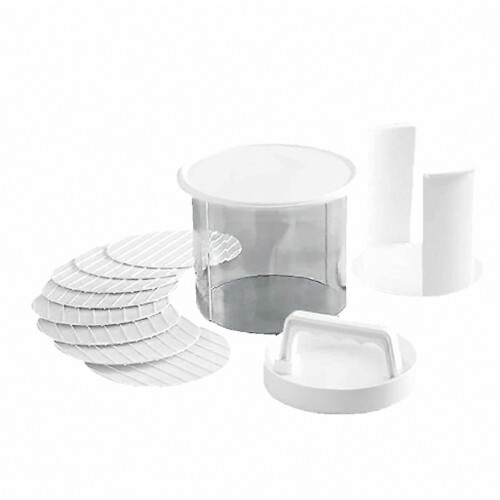 Burger Patty Maker with Storage Container,Freezable Hamburger Patty Box for Camping Use