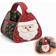 Christmas Character Quilted Carry Basket DIY Kit, D — Versatile for Food Prep