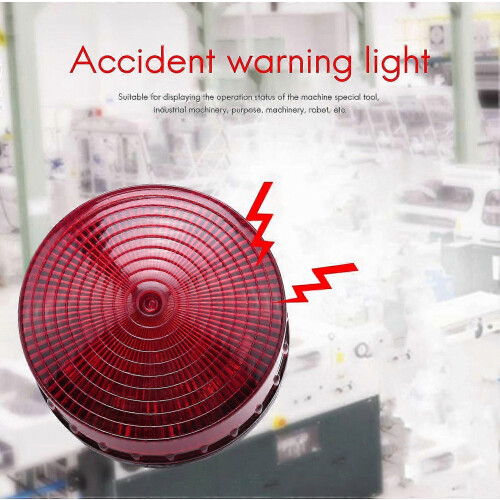 220V AC Industrielle LED-Blitzwarnleuchte Rot für Unfallalarm LTE-5061 2