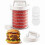 Pressa per hamburger, contenitori per hamburger (5 piani), pressa manuale per hamburger, per 5-9 hamburger 1