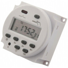 Programmable Timer Relay with LCD Display, 12V DC, 16A Power Switch Control