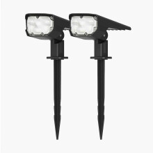 LED Outdoor Solar Lights, [2 Pack] IPX7 Waterproof Landscape Spotlights, Garden Lights, Wireless Solar Powered Outdoor Lights/Lighting for Yard
