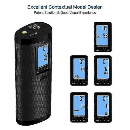 AP2 High Precision Sensor Air Pump Portable Tire Inflator with Power Bank Function 2