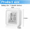 Backlit LCD Smart WiFi Humidity Temperature Detector, Wireless Indoor Environment Tracker 5