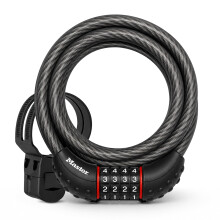 Master Lock 6 ft Cable Bike Lock 4-Digit Combination 1/2 in Diameter 8122D
