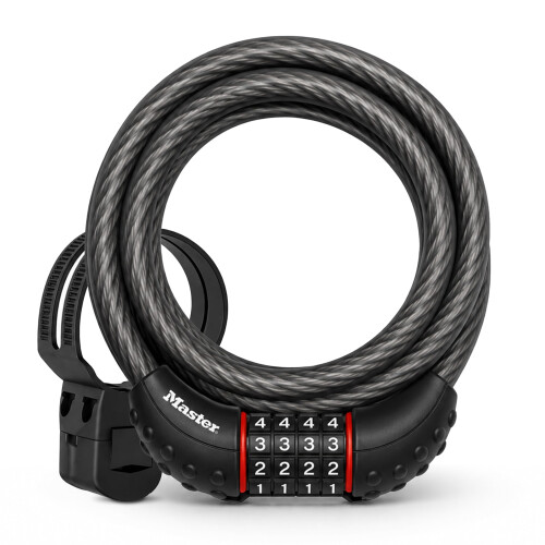 Master Lock Master Lock 6 ft Cable Bike Lock 4-Digit Combination 1/2 in Diameter 8122D