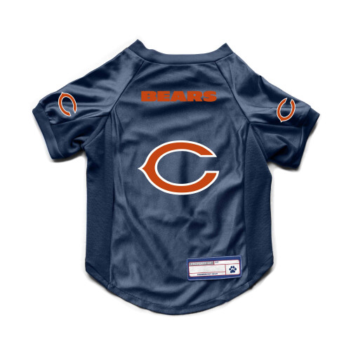 Littlearth NFL Chicago Bears Stretch Pet Jersey, Team Color, Medium